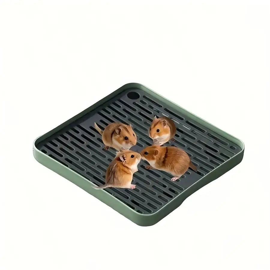 Vasca per lettiera per piccoli animali domestici – Design angolare in plastica…