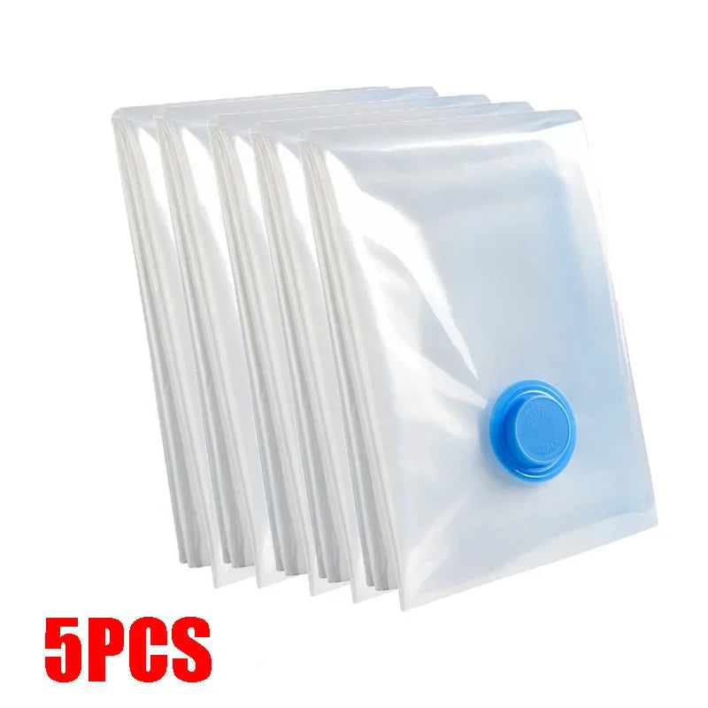 Vacuum Bag for Clothes, Air Vacuum Bag with Pump, Travel Essentials, Space Saver Bags for Comforters Blankets Storage Organizer