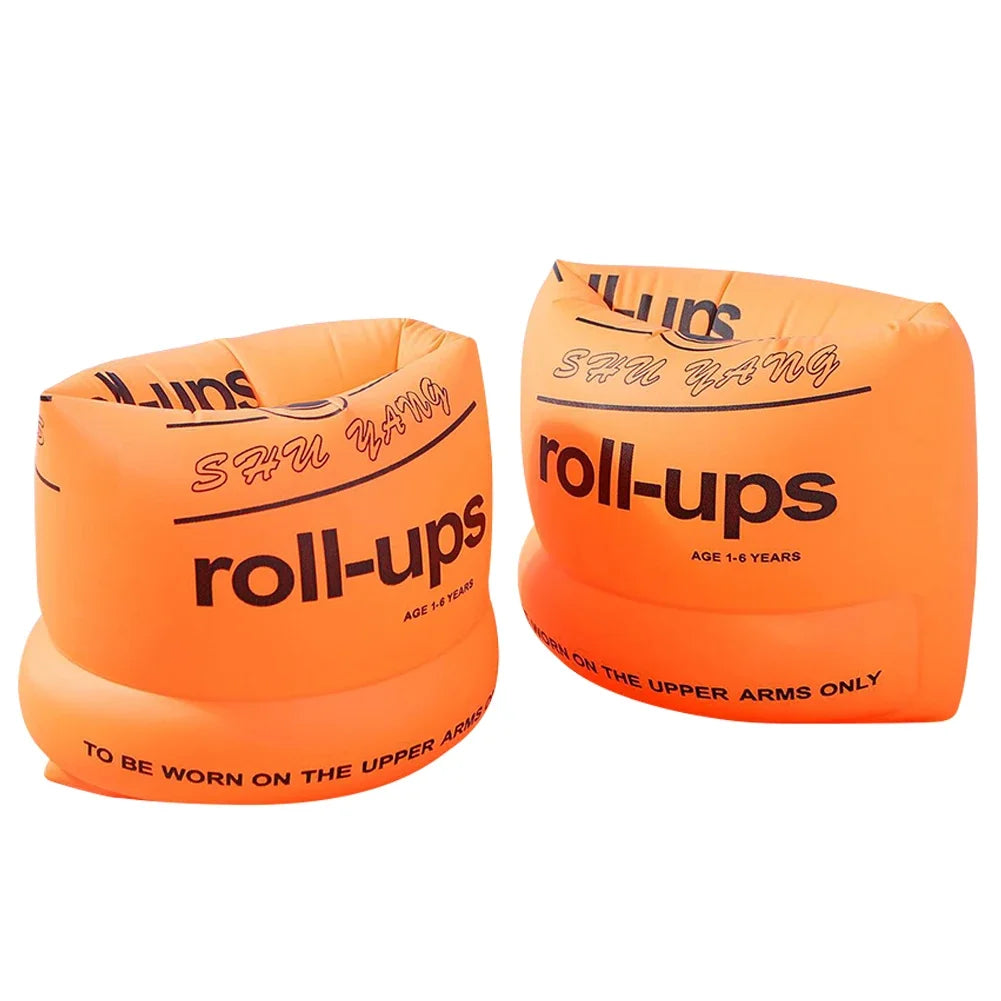 2pcs/set Adult Kids Swimming Inflatable Arm Rings Portable Floating Circle Sleeves Pool Buoy Armbands Swimming Pool Equipment