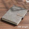 Vintage A5 leather notebook with personalized soft cover - perfect for business meetings and college life