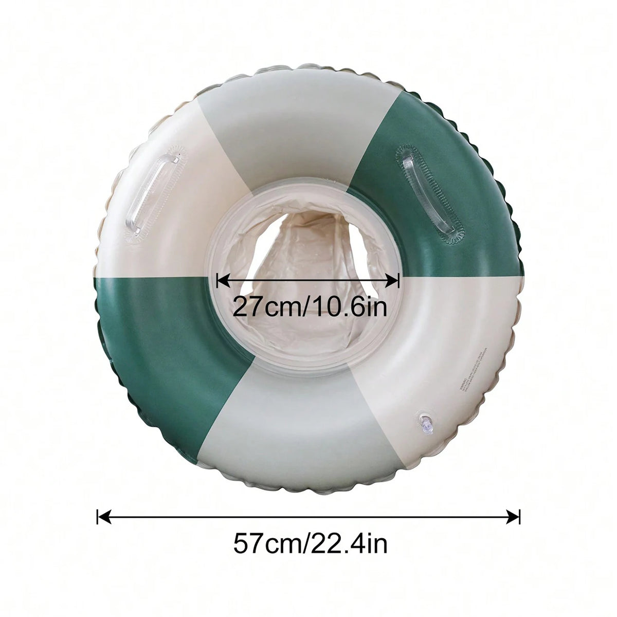 Anello gonfiabile in PVC con maniglie – relax estivo in piscina