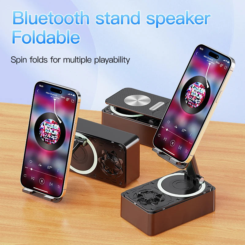 Altoparlante Bluetooth 3-in-1 con supporto, power bank 1200 mAh e design…