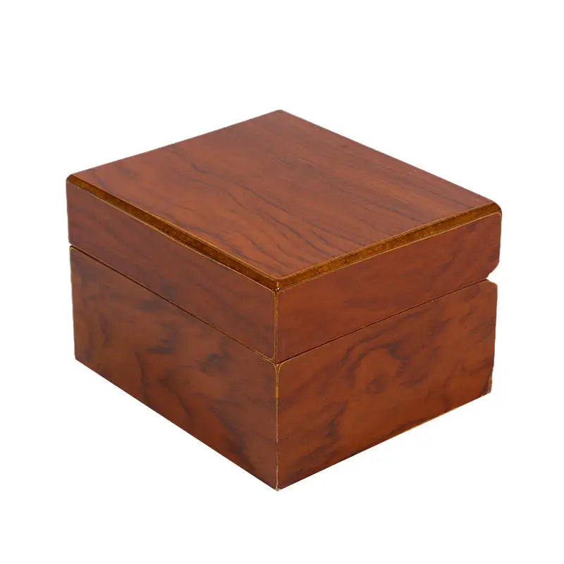Luxury Wooden Watch Box with Display Pillow Jewelry Bracelet Case for Men Women Collector Storage Glass Top Gift Case