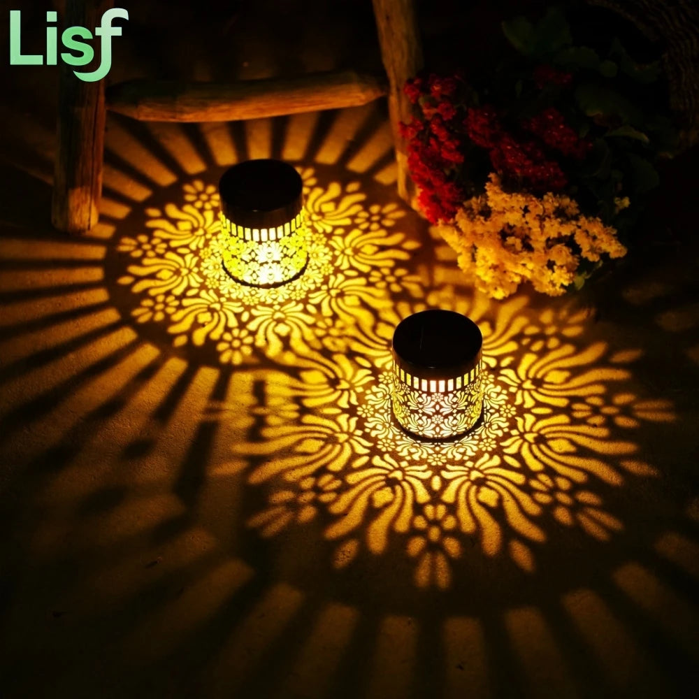 Lampade Solari a Forma di Peonia per Recinzione e Muro – IP65, LED 18 lm
