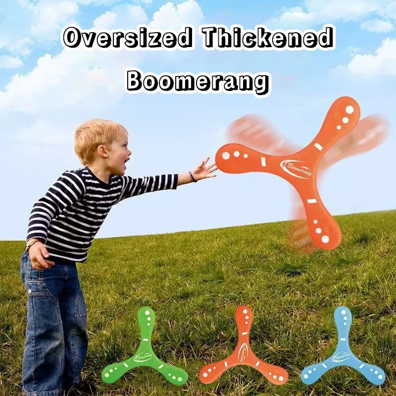 Boomerang morbido a tre foglie oversize – Gioco interattivo per bambini e adulti