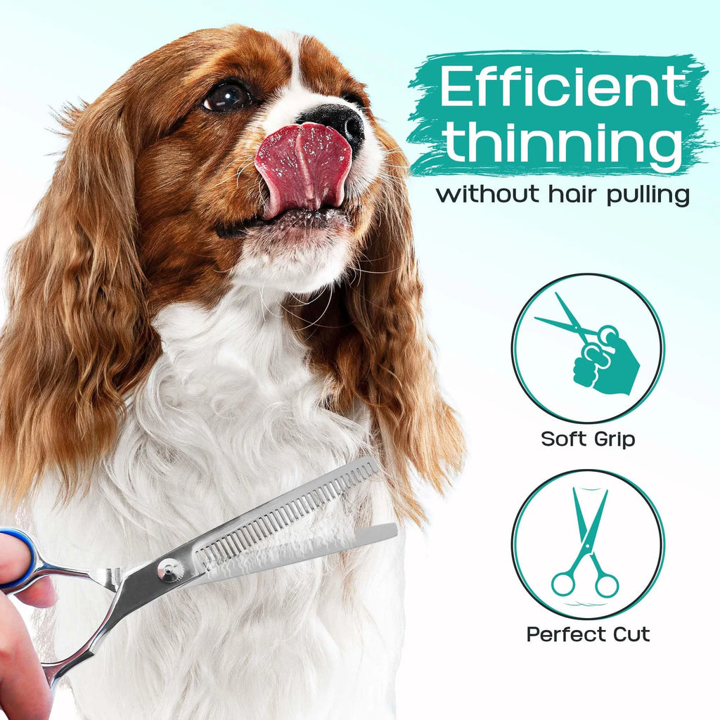 Set 5 in 1 Forbici Grooming per Cani e Gatti – Acciaio Inox con Punta Rotonda