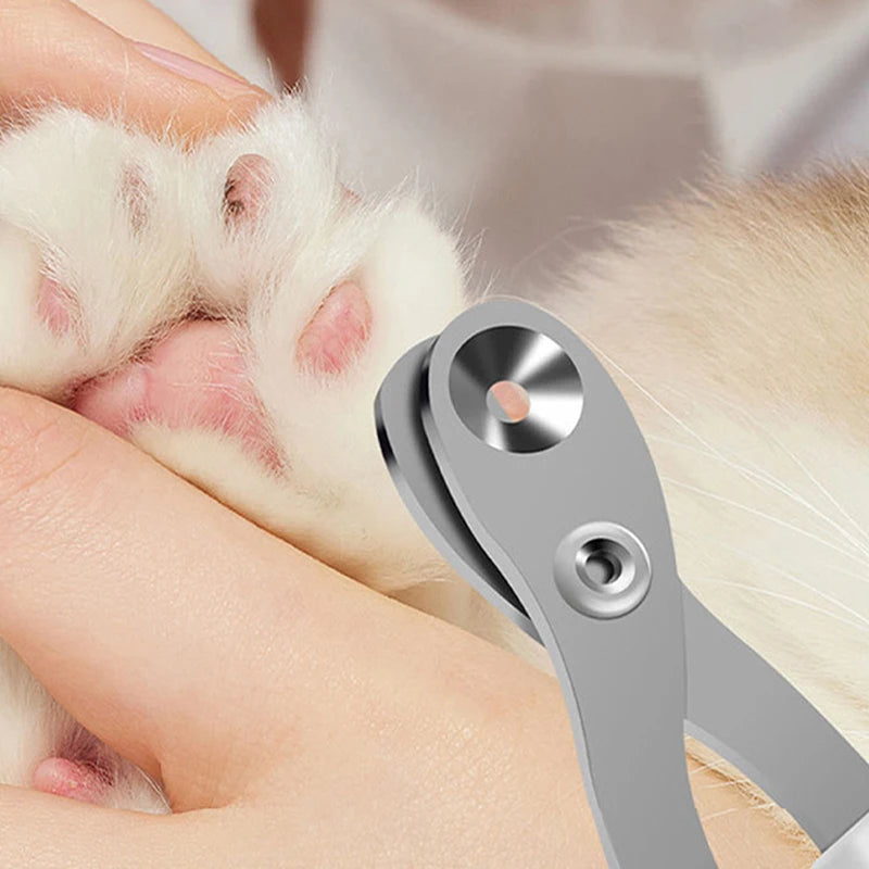 Forbici per unghie gatti e cani con foro circolare – Tagliaunghie professionale