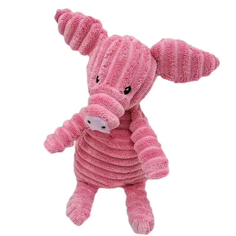 Giocattolo peluche a forma di animale per cani – morso resistente e suono