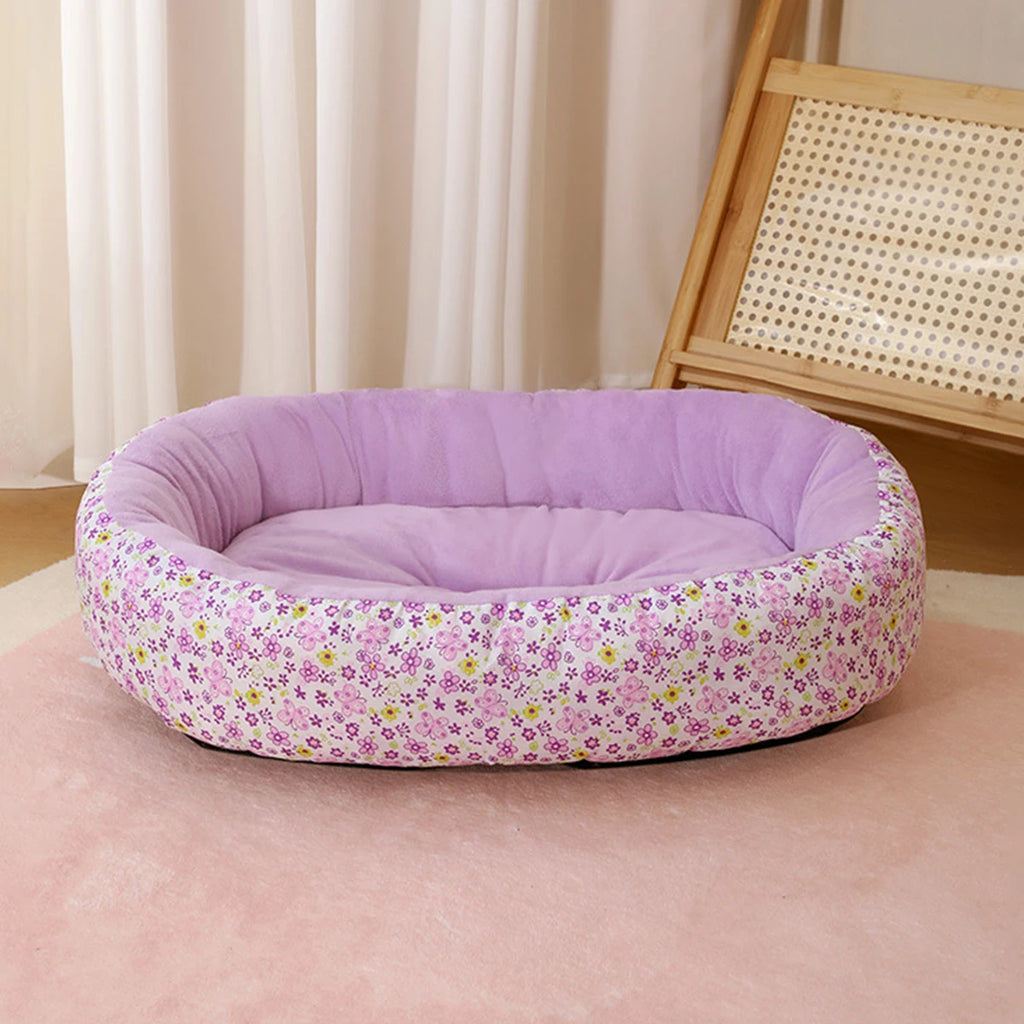 Letto morbido per cani e gatti – Cuccia all‑season in fibra, 4 colori
