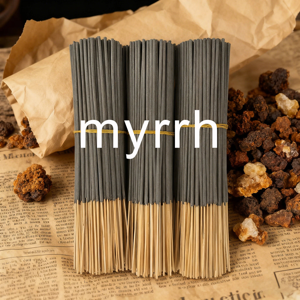 Bastoncini Incenso Myrrh Artigianali - Purifica Aria, Lunga Durata,…