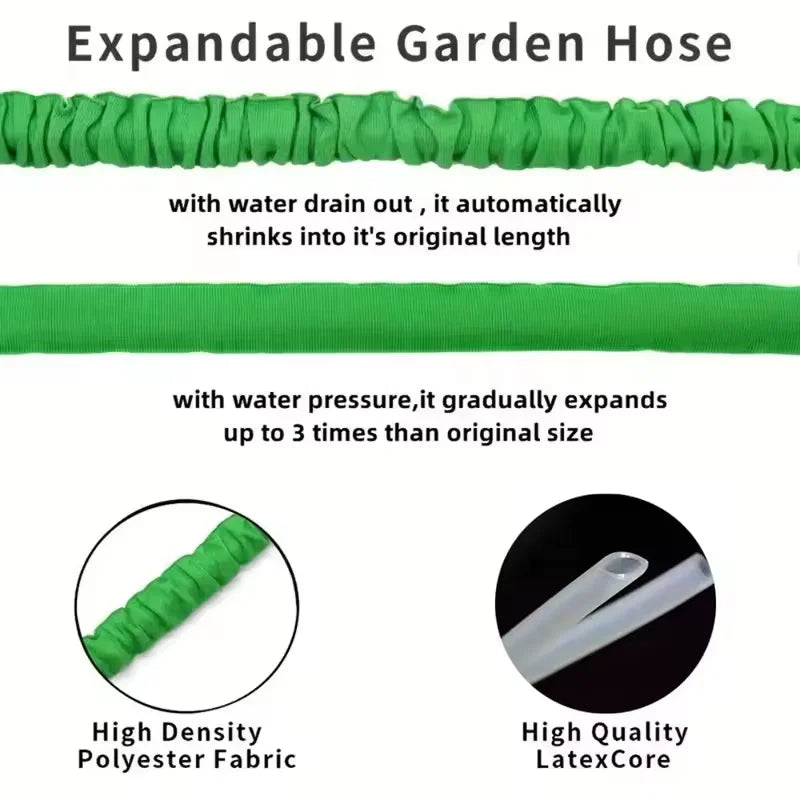 Tubo da Giardino Telescopico Leggero 7-in-1, Estendibile fino a 45 ft