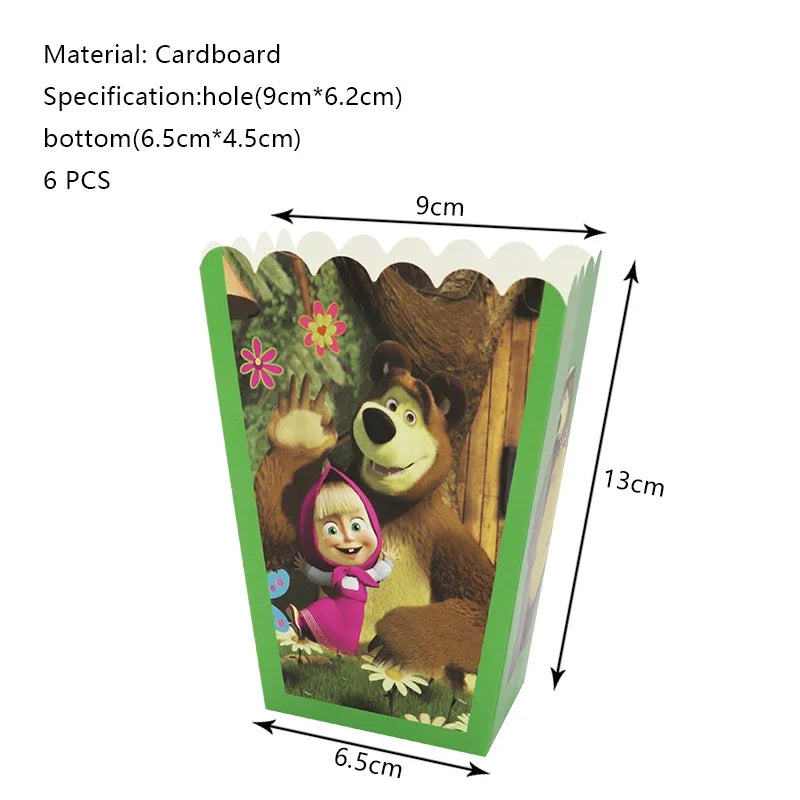 Decorazioni per festa di compleanno Masha e Orso – Palloncini cartoon, set 24…