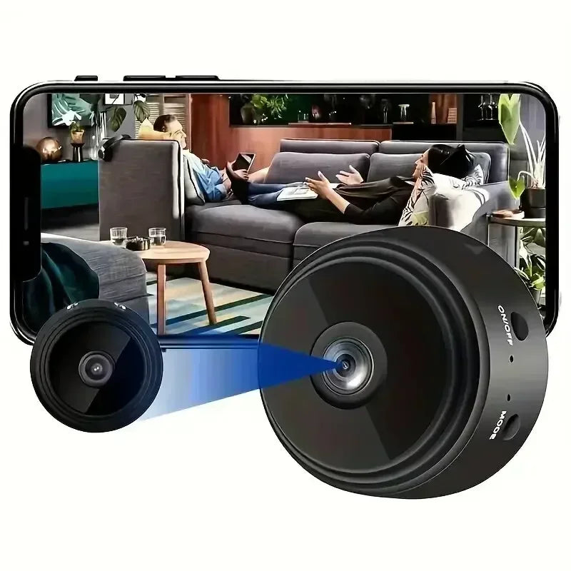Mini telecamera Wi‑Fi 1080P con visione notturna e rilevamento movimento