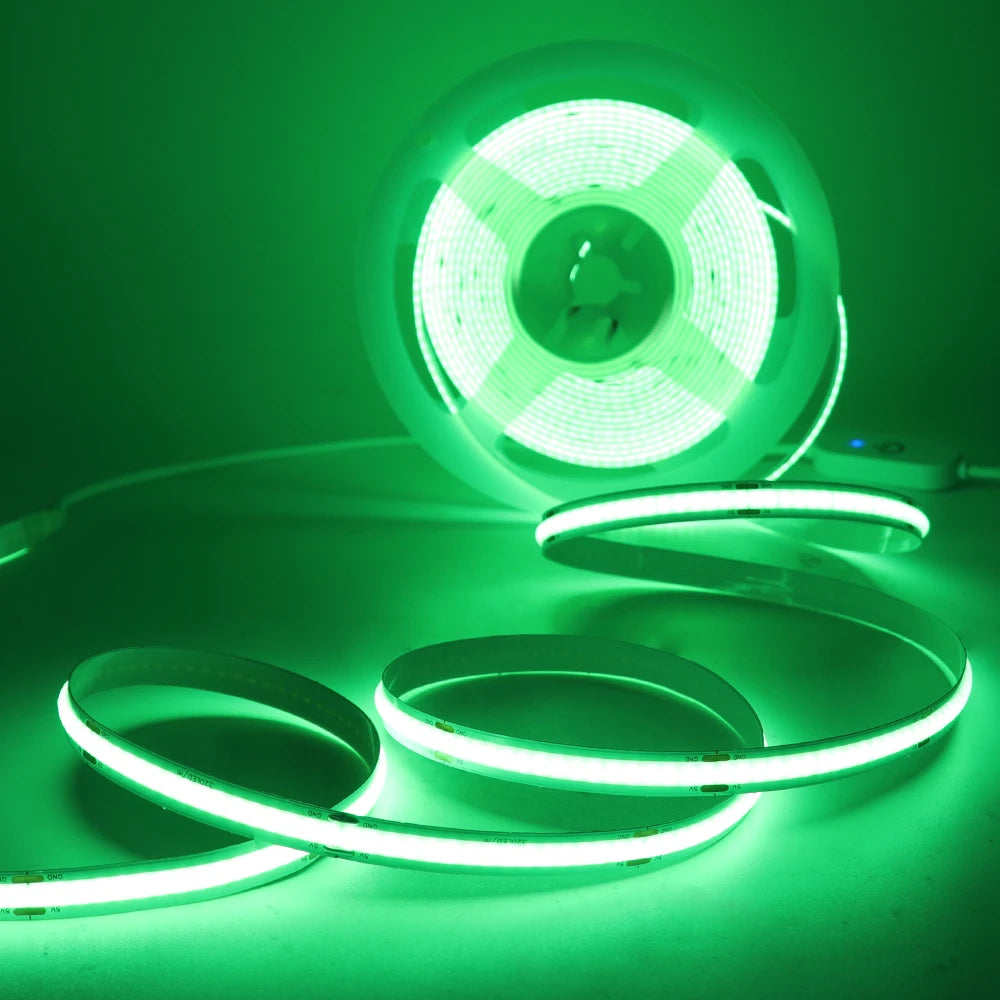 Striscia LED COB 5V USB 320 LED/m – Luce flessibile multicolore per casa