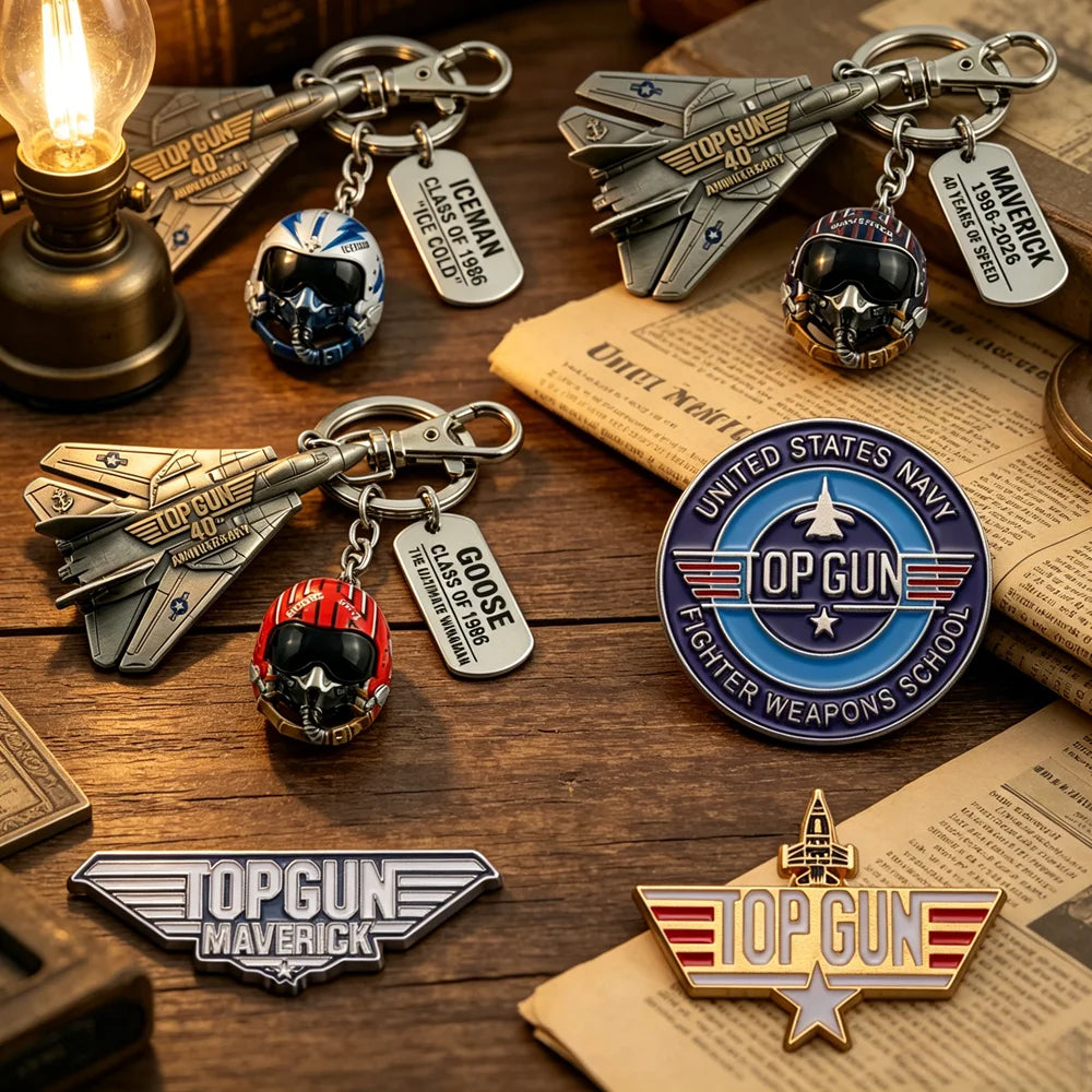 In Stock Top Gun 40th Anniversary Keychain Pilot Duck Cosplay Collectible Figurine 2026 Movie Fan Exclusive Gift