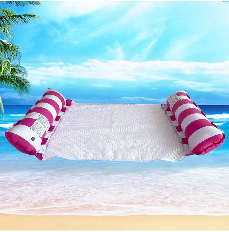 Hamac gonflable pliable – matelas flottant pour piscine et plage