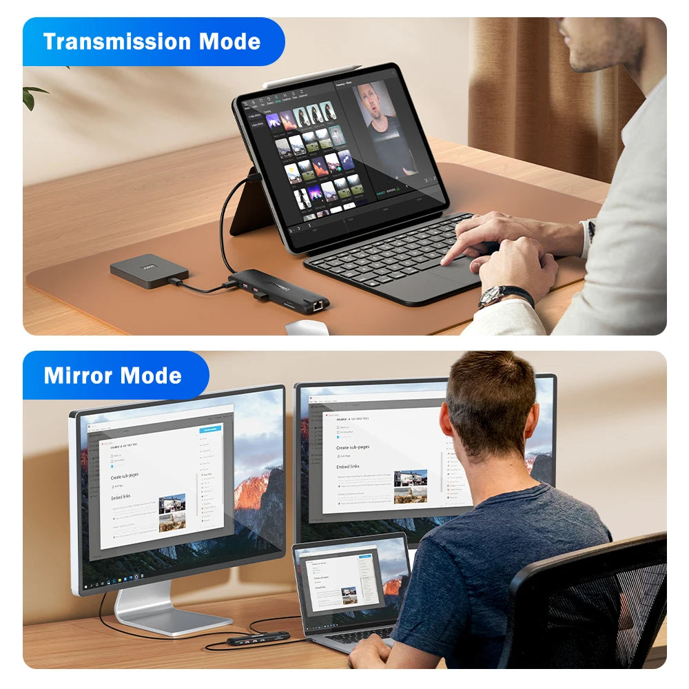 Docking Station USB‑C 13‑in‑1 4K HDMI, VGA, Ethernet, USB 3.0 e lettore SD