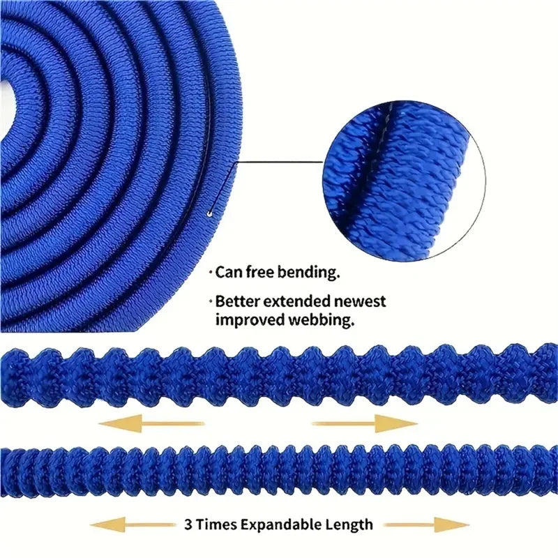 Tubo da giardino espandibile flessibile 25‑150 ft con connettore rapido