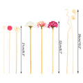 NEW 10PCS Pink Hydrangea Flower Rattan Sticks Fireless Fragrances Reed Diffuser Stick DIY Ornaments Home Decor