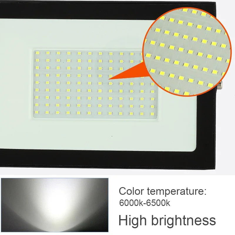 Faro LED da esterno IP66 con sensore di movimento, 10‑100W, 6000‑6500K