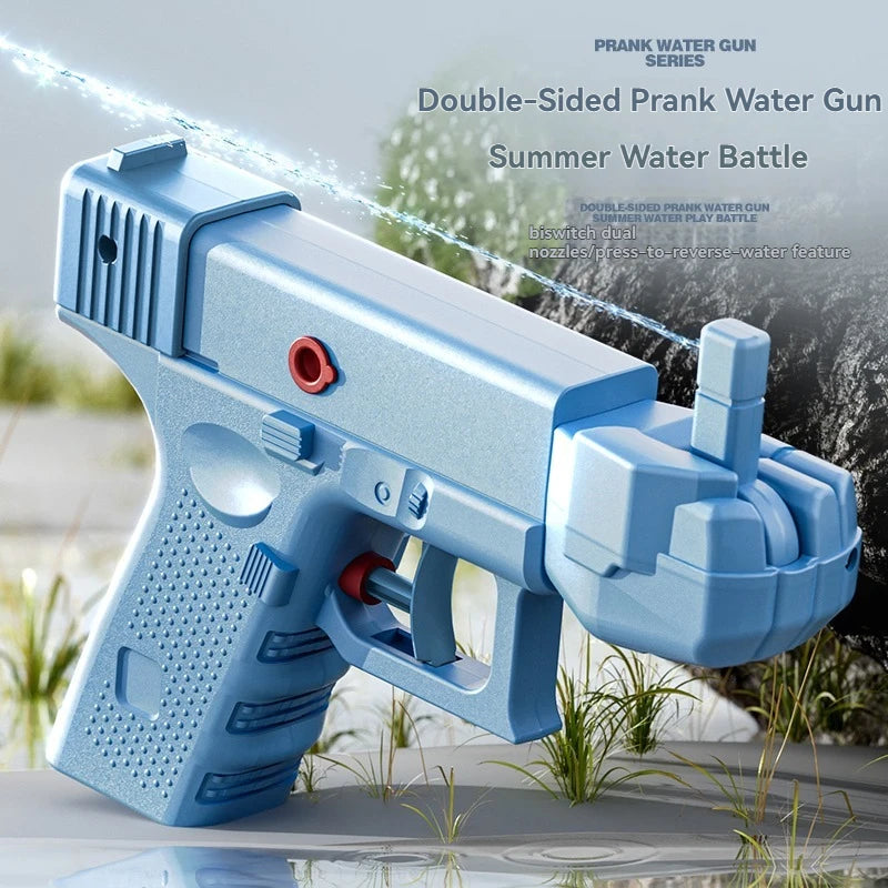 New Prank Water Gun Toy Handheld Manual Two-Way Water Gun Summer  Water Toy Children Outdoor Swimming Pool Toy Beach Fun Gift
