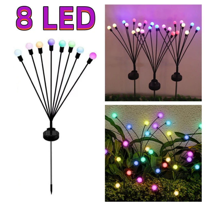 Luci Solari a Lucciola LED 6/8/10 per Giardino, Patio e Percorsi – Senza Fili