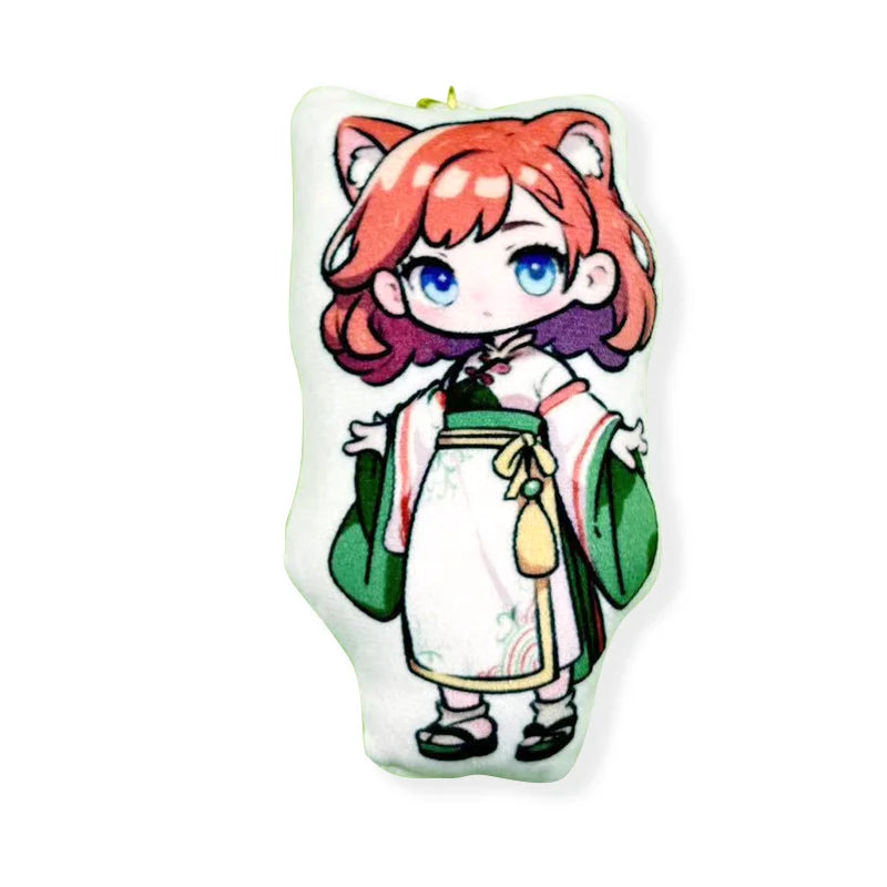 Custom Pillow Keychains Charms Personalized for Women Girl Baby Gift Cartoon Cat Photo Car Llavero Customized Anime