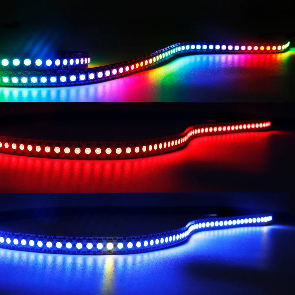 Striscia LED RGB WS2812B 5V 30-144 LED/m, indirizzabile e impermeabile