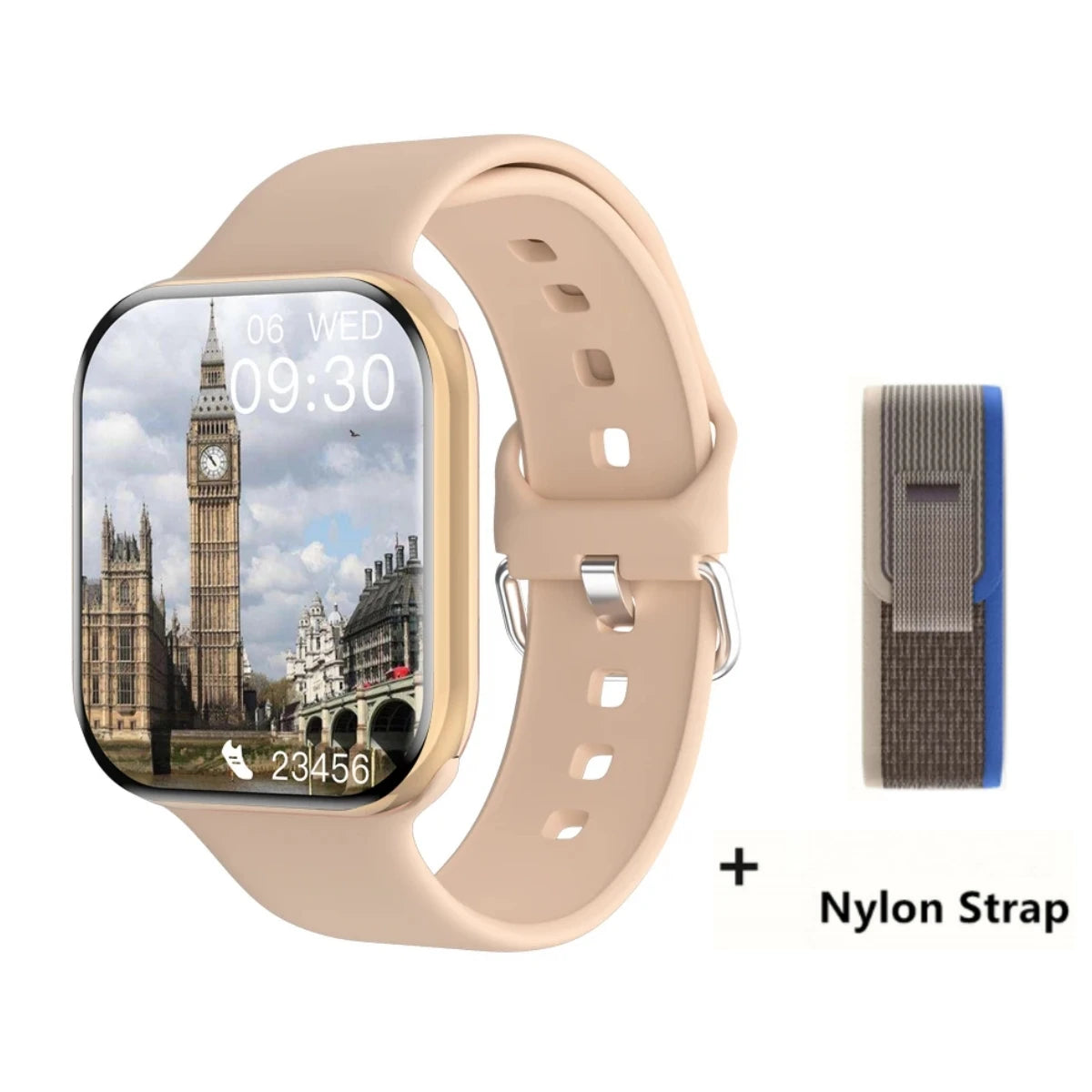Smartwatch 2026 GPS per Apple, AMOLED HD 1.9", 10 sport, impermeabile IP68,…