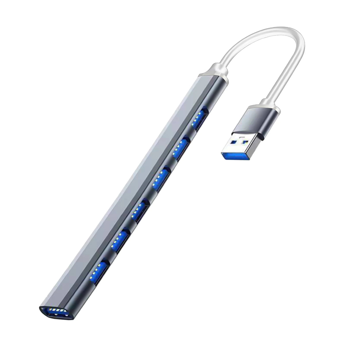 Hub USB 7 porte USB‑C 3.0, multi‑porta per MacBook, PC e laptop