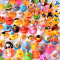 Papere di gomma assortite, set 5-100 pezzi – per giochi, piscina e regali