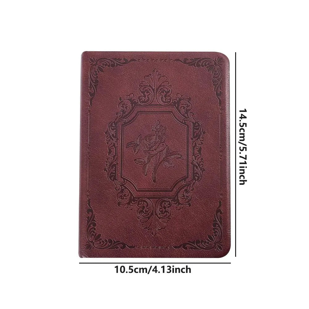 Quaderno Vintage A6 in PU Leather con 144 fogli spessi – Diario e Planner