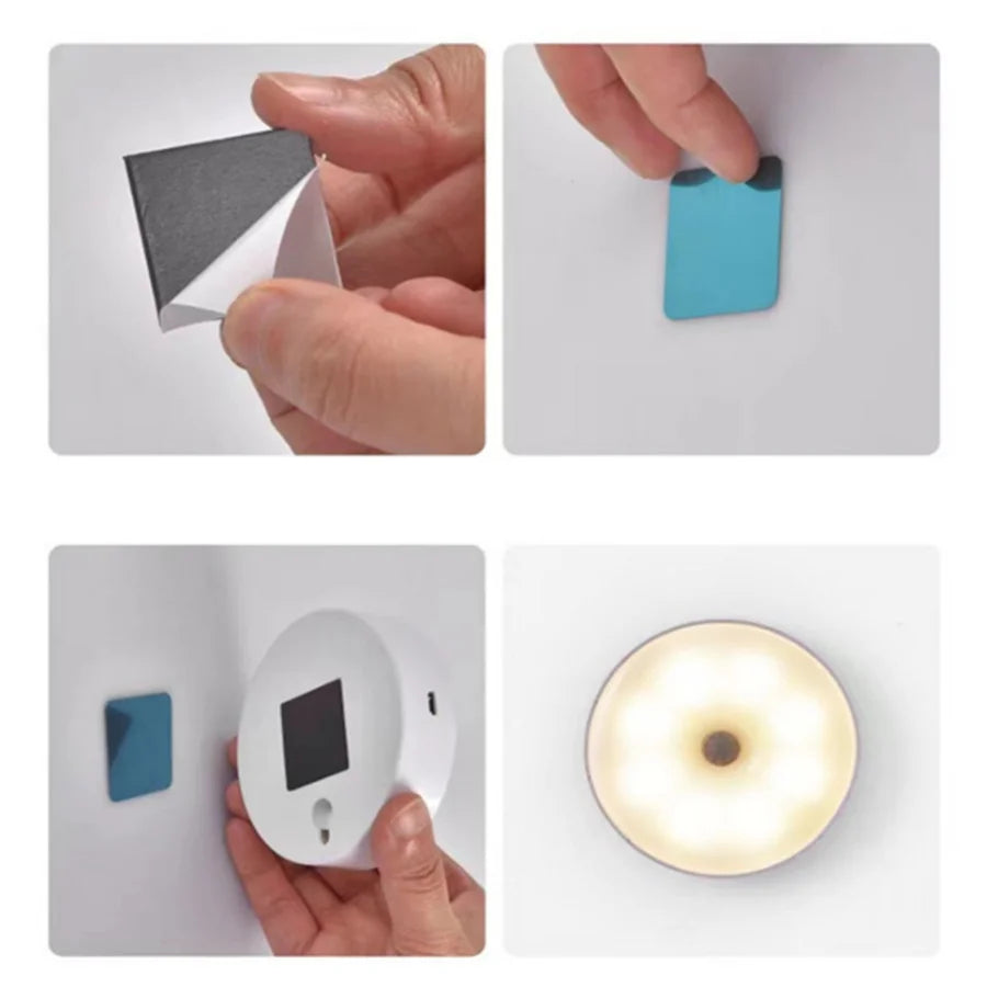 Lampada LED a Sensore di Movimento ricaricabile USB per camera, scale e armadi