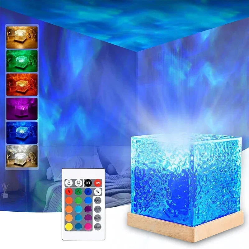 Proiettore di Luce Ocean Wave 16 Colori – Lampada Aurora per Casa e Ufficio