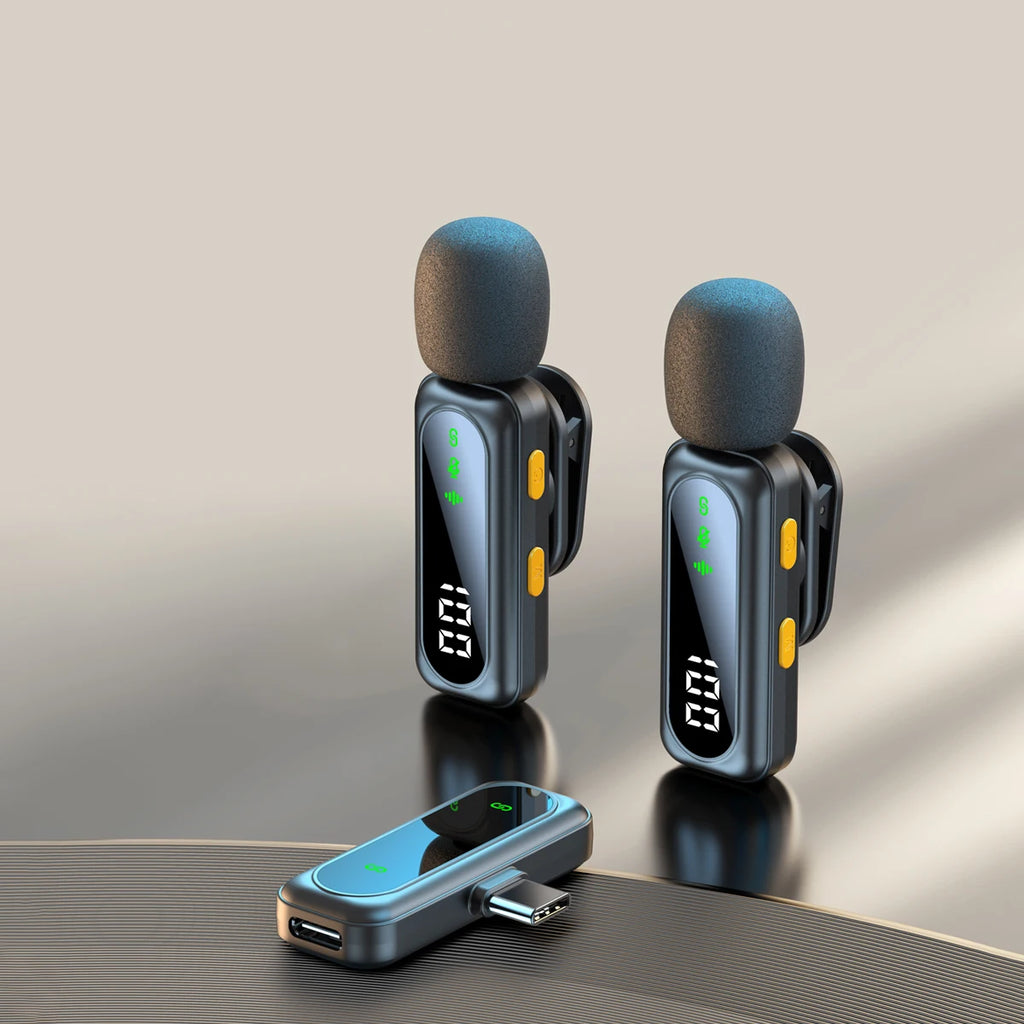 Microfono Lavalier Wireless Dual per iPhone e Android – Audio Cristallino