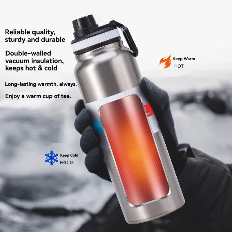 Thermos in acciaio inox 600/800/1000 ml – Borraccia termica isolata