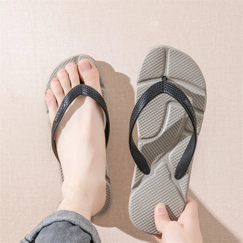 Ciabatte Massaggio Nero per Uomo – Slip‑on Casual Antiscivolo, Taglie Grandi,…