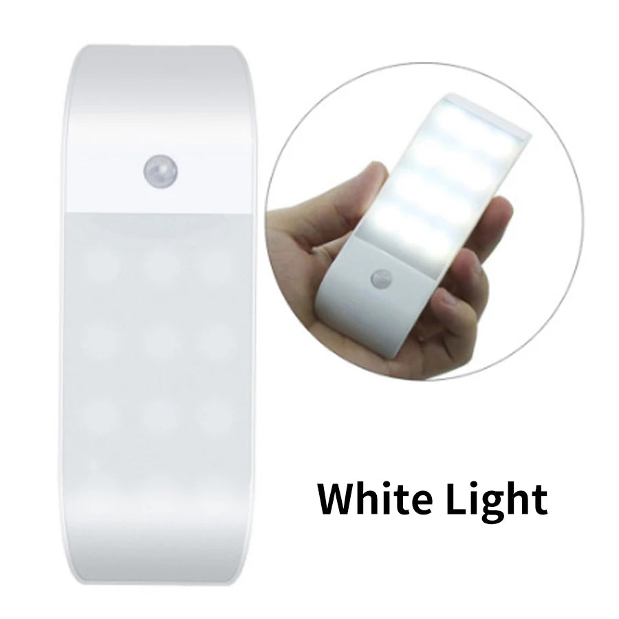 Lampada notturna 12 LED con sensore di movimento ricaricabile USB, alta…