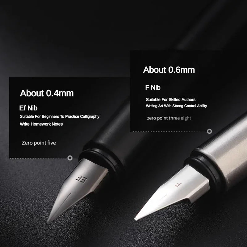 Jinhao 35 Fountain Pen All Steel Luxury Quality EF/ F Nib Calligraphy Writing Pen Stationery Business Office School Supplies