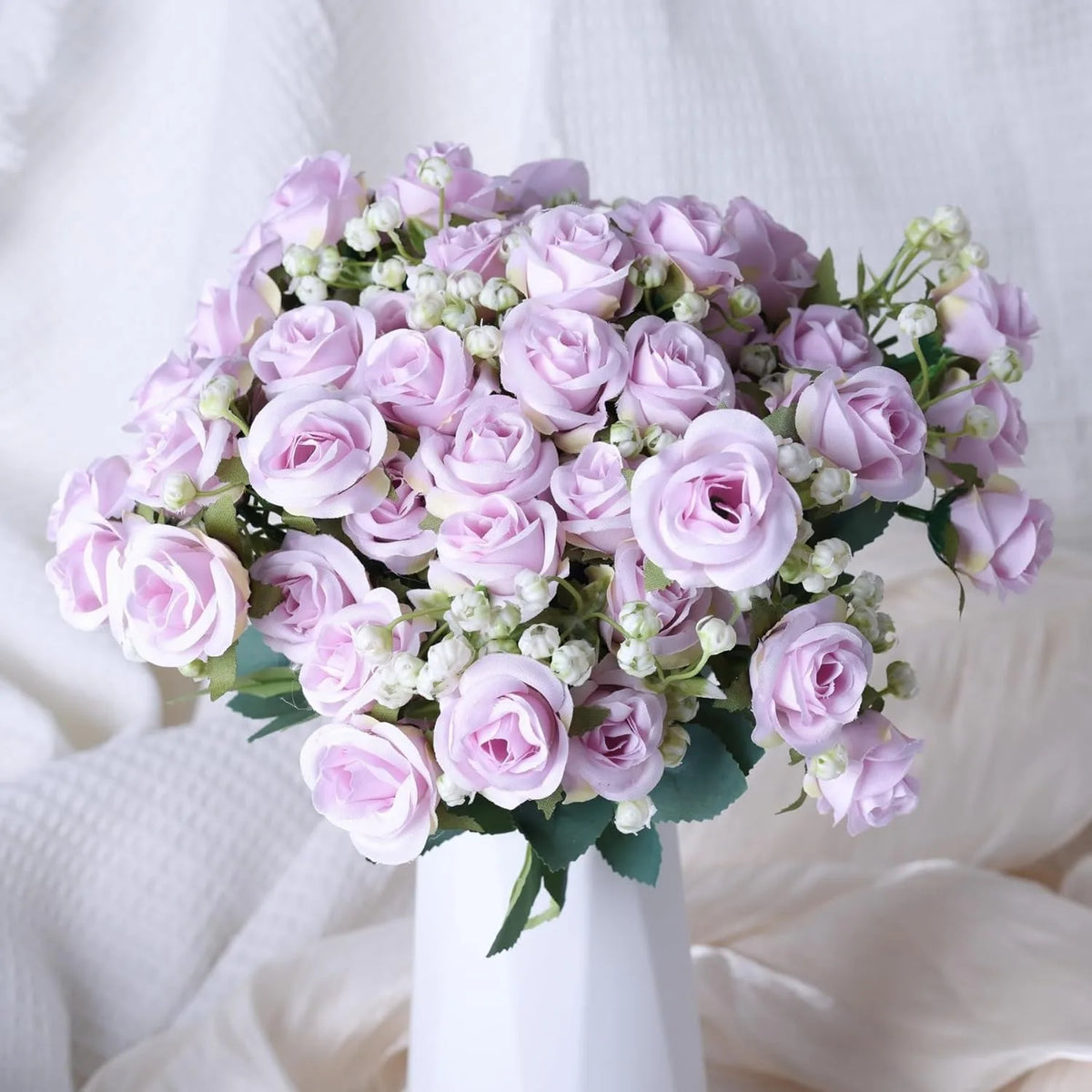 1Pcs Artificial Flowers Bouquet Silk Rose Fake Flowers for Home Room Table Vase Decor Wedding Decoration DIY Gifts Accessories