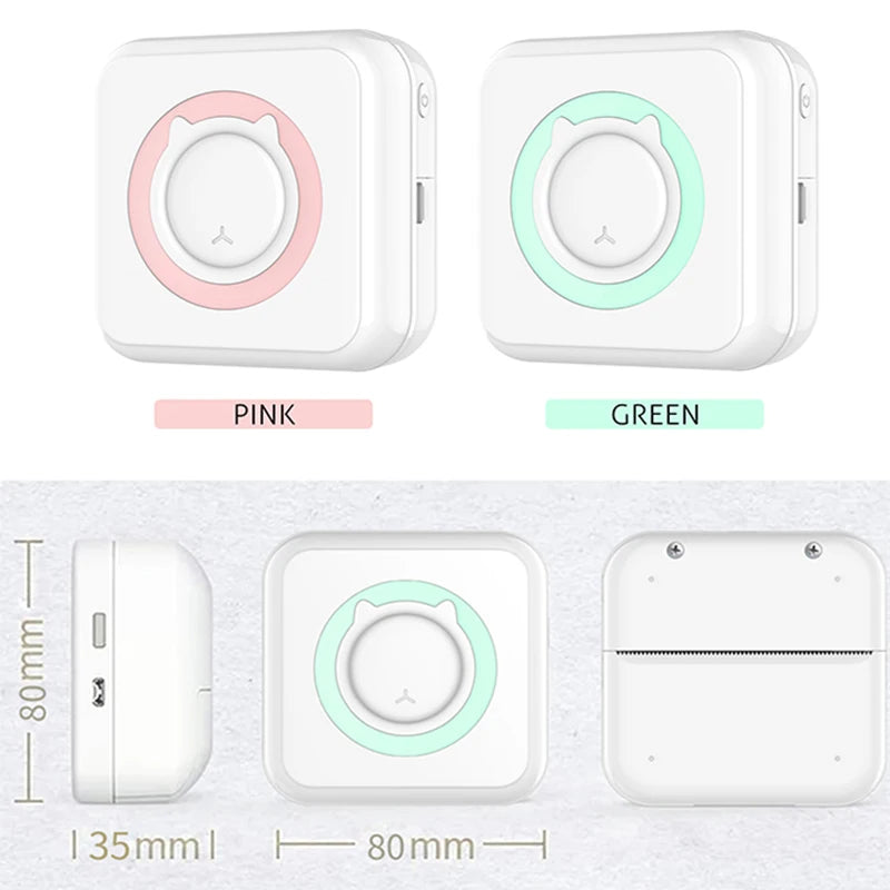Stampante termica portatile Mini 203dpi Bluetooth per foto, etichette e memo