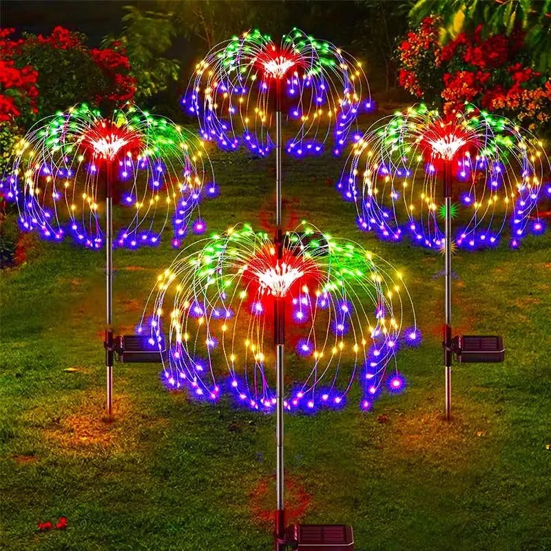 Luci Solari a Fuochi d'Artificio per Giardino – LED Waterproof IP68