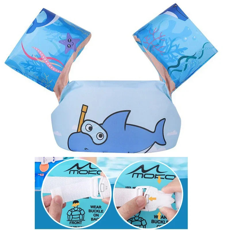 Rooxin Pool Floats Swimming Vest Armbands Buoy Foam Material Better than Inflatable Rings