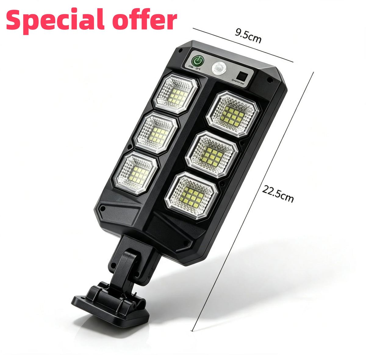 Lampada da Parete Solare LED con Sensore di Movimento, 84 LED, IP67, per…