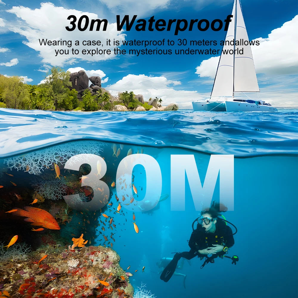 Action Camera Ultra HD 4K 16MP WiFi 2.0" Impermeabile 30M Sport