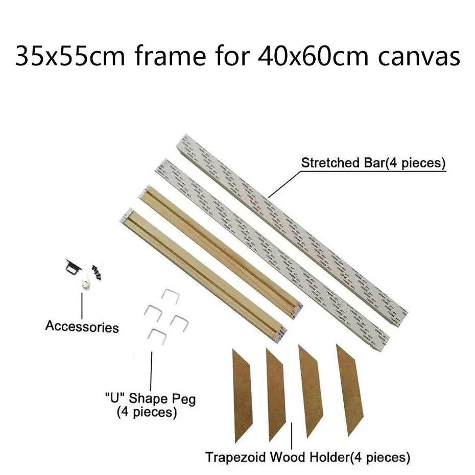 Cornice Moderna in Legno per Canvas, 24 Misure