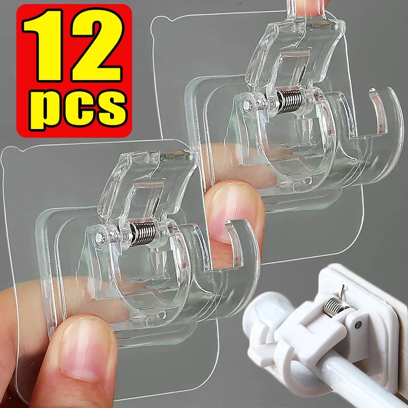 Ganci adesivi auto-adesivi per tende, scaffali e doccia, senza fori