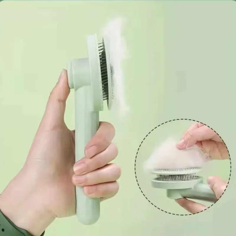 Spazzola per cani e gatti – Pettine in acciaio inox con impugnatura ergonomica