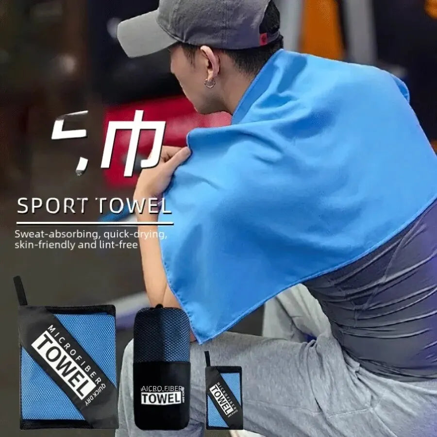 Asciugamano sportivo in microfibra ultrafine 2 lati, asciugatura rapida
