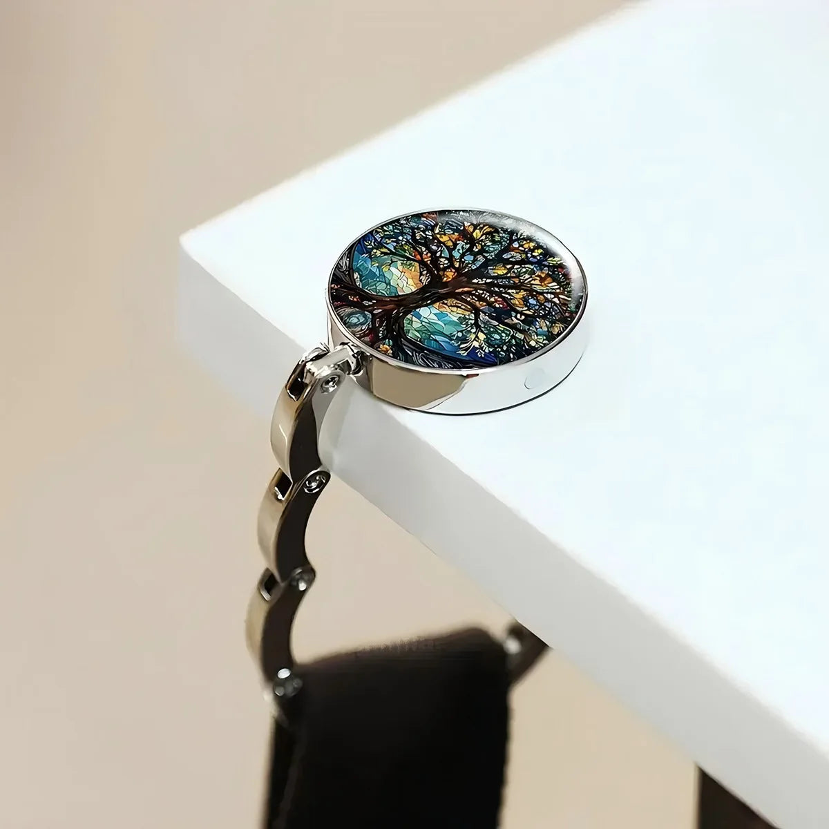 Gancio pieghevole albero della felicità – magnetico in zinco, capacità 2 kg